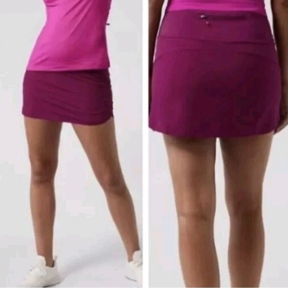 Athleta Run With It High Rise 14” Skort Women’s XXS Exotic Fuchsia 566723 - Picture 1 of 9